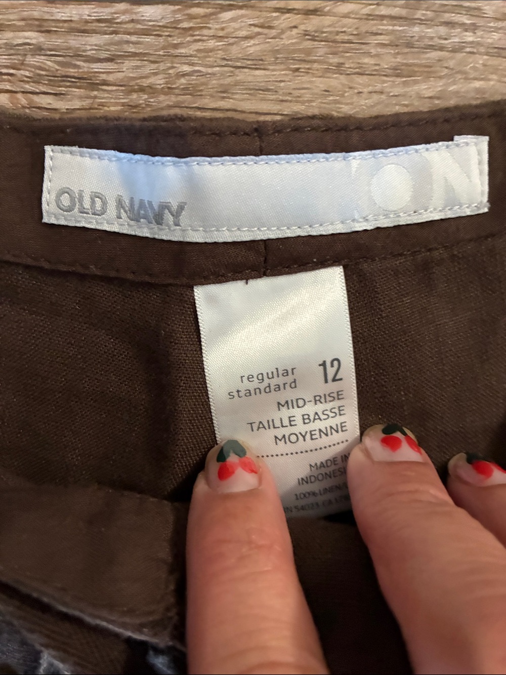 Brown linen pants tall - Picture 2 of 12